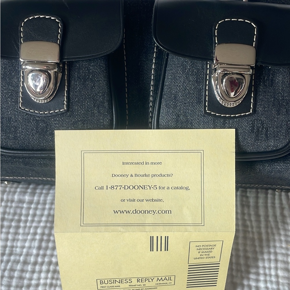 DOONEY AND BOURKE 
 anniversary signature double pocket satchel handbag - Picture 15 of 16